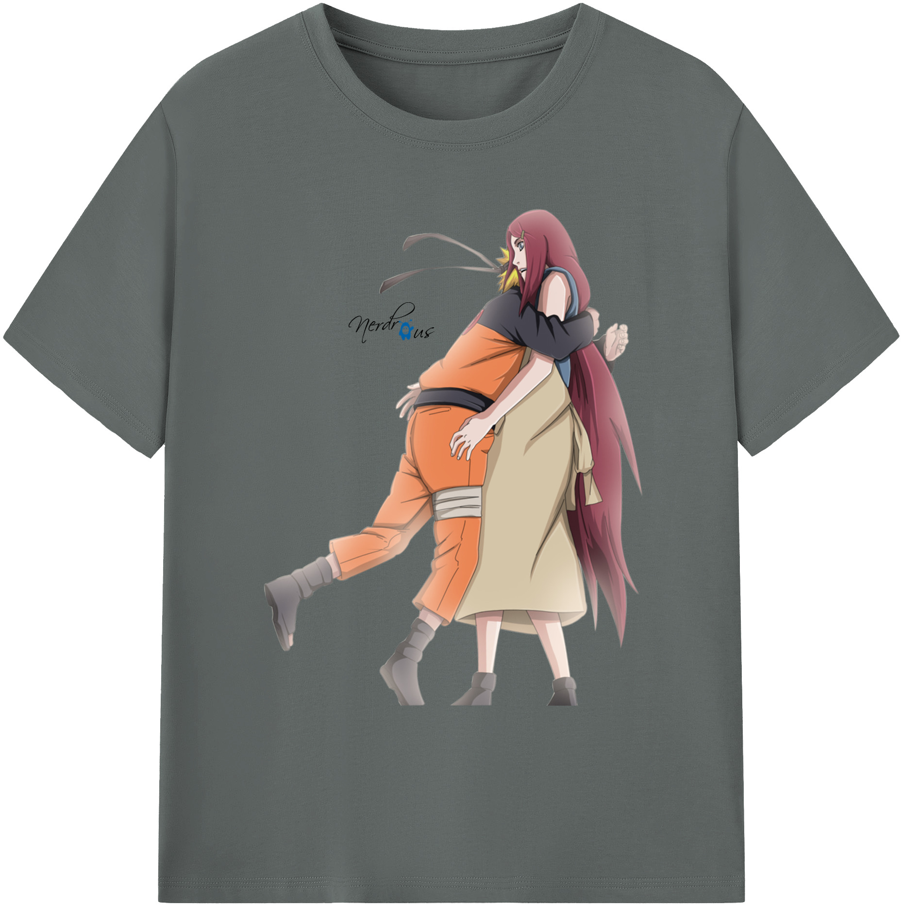 （画像用） NARUTO -ナルト- うずまき ナルト Uzumaki Naruto 綿100％ メンズ半袖Tシャツ｜肌触りやわらか＆通気性